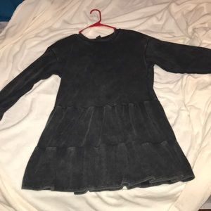 Black/gray midi/maxi dress from target NEVER WORN! Size medium